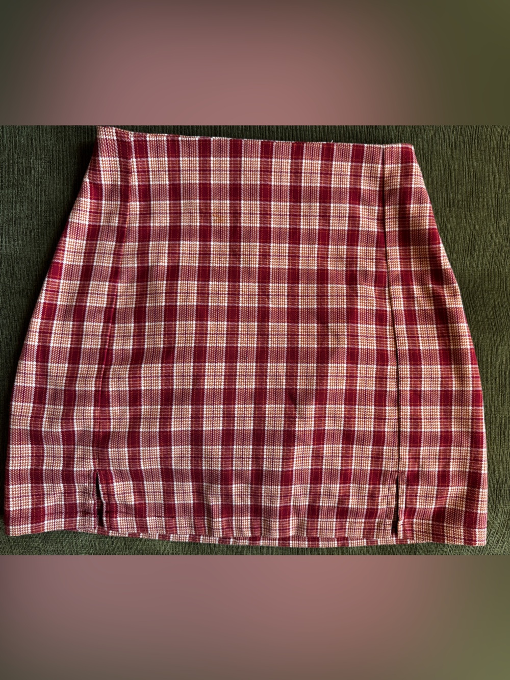 John Galt Brandy Melville Plaid Mini Skirt